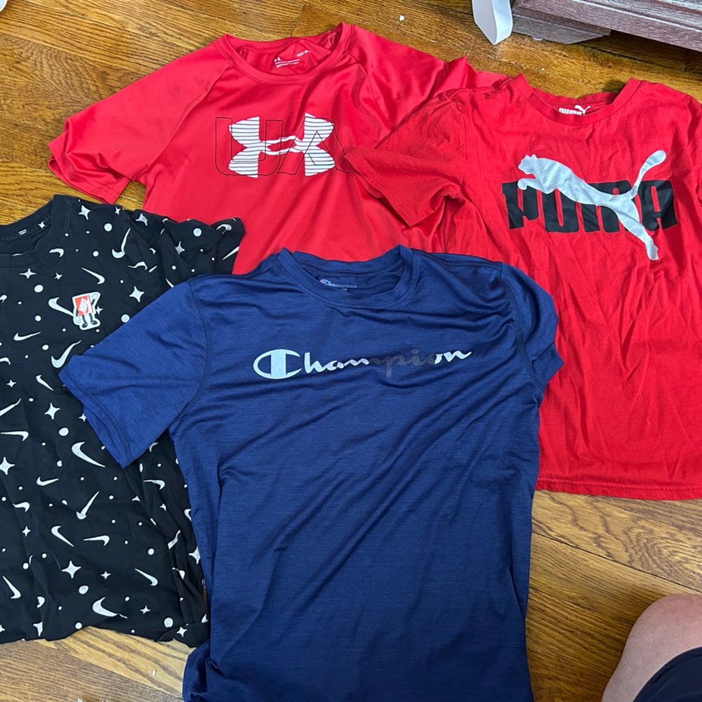 Champion Navy Blue Tee with Logo